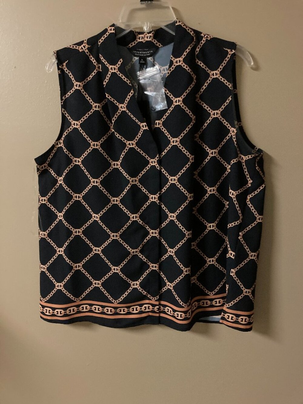 INVESTMENST WOMENS BLOUSE -LARGE